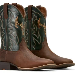 Ariat Westernlaarzen Sport Outdoor Heren Brown Oiled/Tack Green
