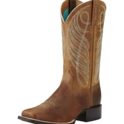 Ariat Western Round Up Wst B Powder Brown