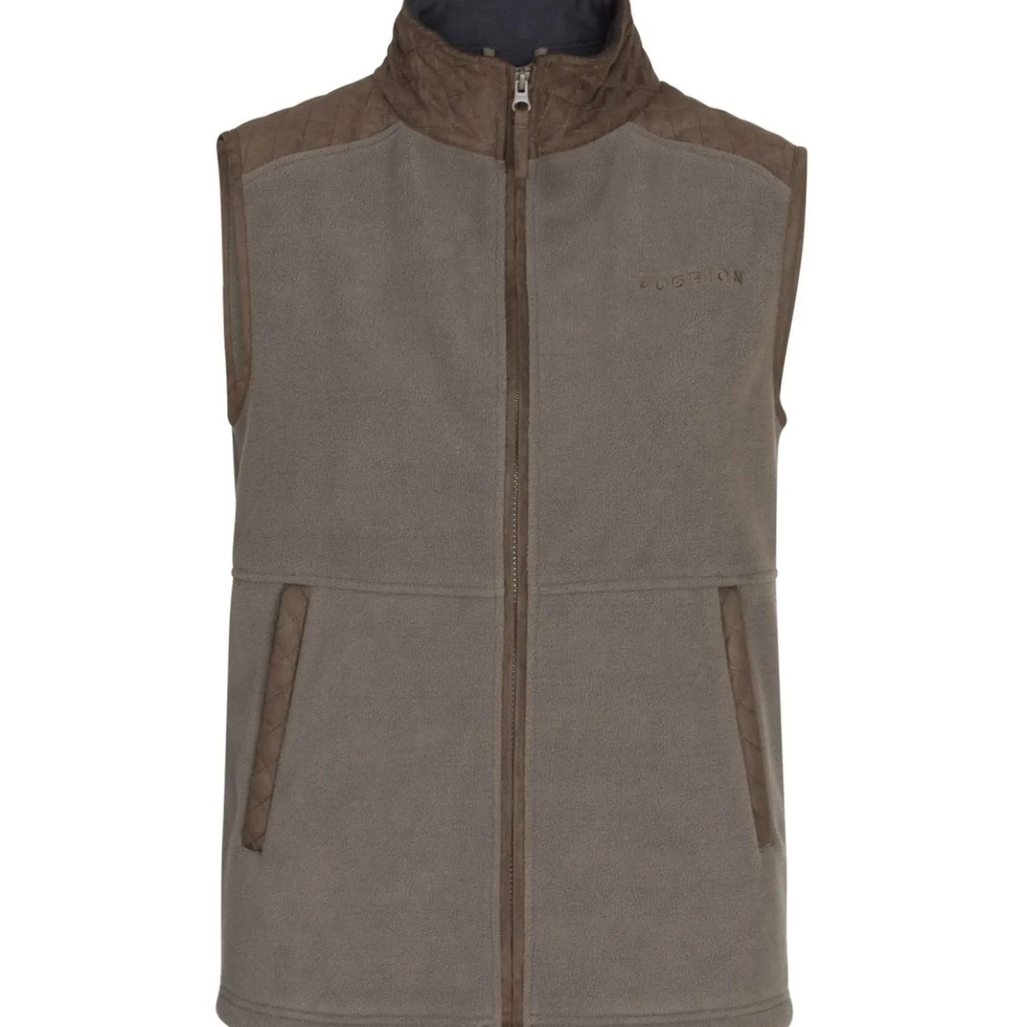 Aubrion by Shires Bodywarmer Heritage Fleece Donker Olijf