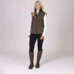 Aubrion by Shires Bodywarmer Heritage Fleece Donker Olijf