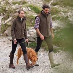 Aubrion by Shires Bodywarmer Heritage Fleece Donker Olijf