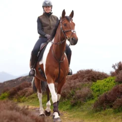 Aubrion by Shires Bodywarmer Heritage Fleece Donker Olijf