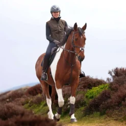 Aubrion by Shires Bodywarmer Heritage Fleece Donker Olijf