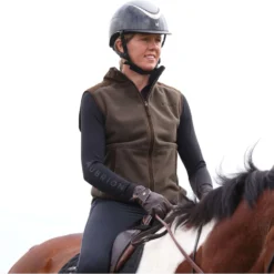 Aubrion by Shires Bodywarmer Heritage Fleece Donker Olijf