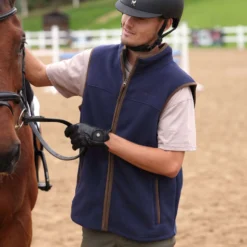 Aubrion by Shires Bodywarmer Original Fleece Heren Navy
