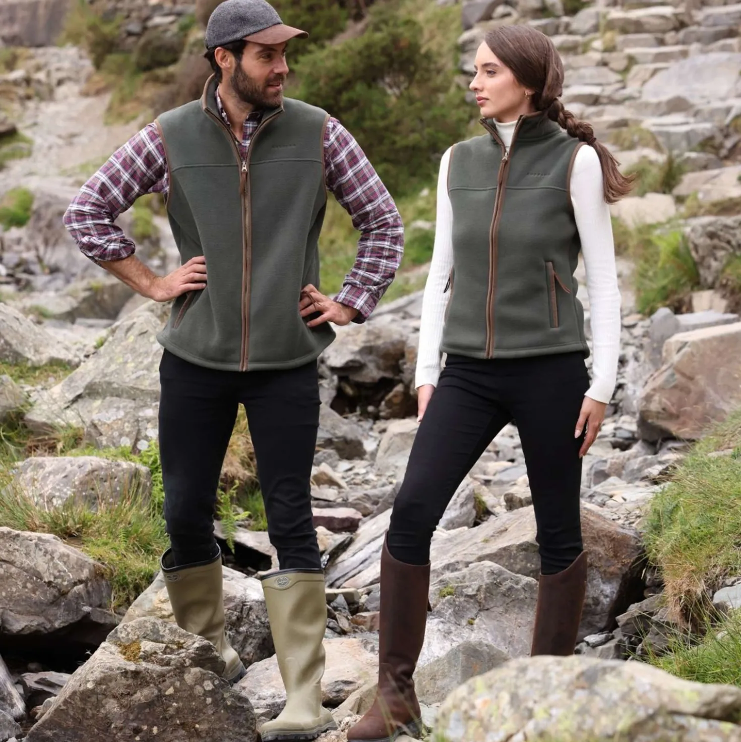 Aubrion by Shires Bodywarmer Original Fleece Groen