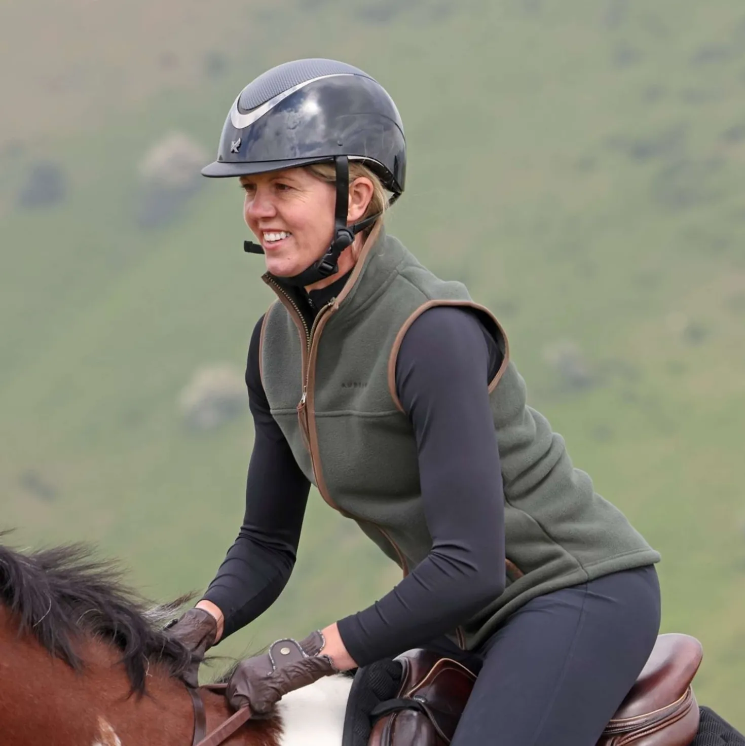 Aubrion by Shires Bodywarmer Original Fleece Groen