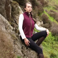 Aubrion by Shires Bodywarmer Original Fleece Maroon