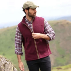 Aubrion by Shires Bodywarmer Original Fleece Maroon
