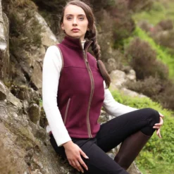Aubrion by Shires Bodywarmer Original Fleece Maroon