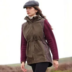 Aubrion by Shires Bodywarmer Heritage Donker Olijf