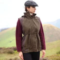 Aubrion by Shires Bodywarmer Heritage Donker Olijf