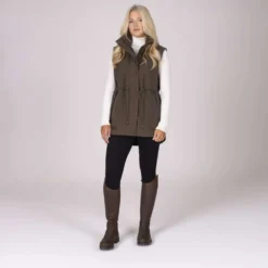 Aubrion by Shires Bodywarmer Heritage Donker Olijf