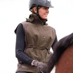Aubrion by Shires Bodywarmer Heritage Donker Olijf