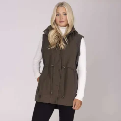 Aubrion by Shires Bodywarmer Heritage Donker Olijf