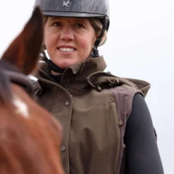 Aubrion by Shires Bodywarmer Heritage Donker Olijf