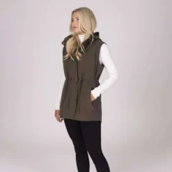 Aubrion by Shires Bodywarmer Heritage Donker Olijf