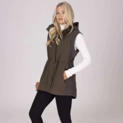 Aubrion by Shires Bodywarmer Heritage Donker Olijf