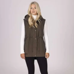 Aubrion by Shires Bodywarmer Heritage Donker Olijf