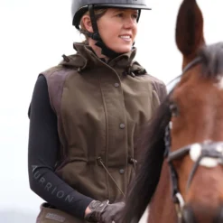Aubrion by Shires Bodywarmer Heritage Donker Olijf