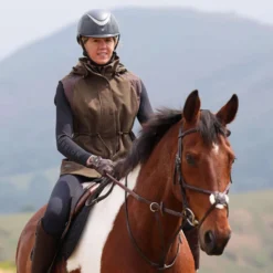 Aubrion by Shires Bodywarmer Heritage Donker Olijf