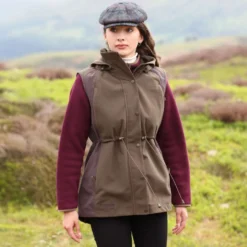 Aubrion by Shires Bodywarmer Heritage Donker Olijf