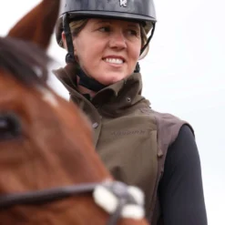Aubrion by Shires Bodywarmer Heritage Donker Olijf