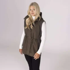 Aubrion by Shires Bodywarmer Heritage Donker Olijf