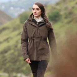 Aubrion by Shires Pullover Heritage Donker Olijf