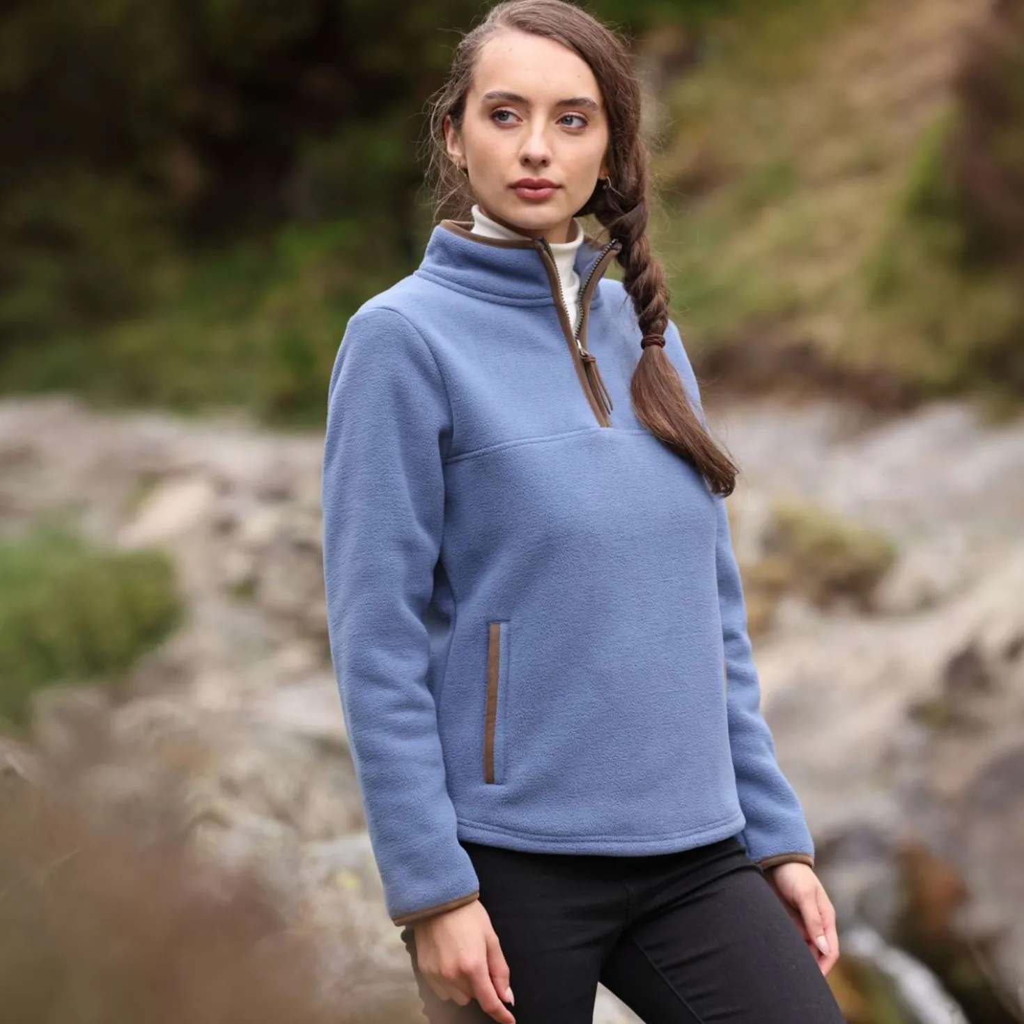 Aubrion by Shires Trui Original Fleece Blauw