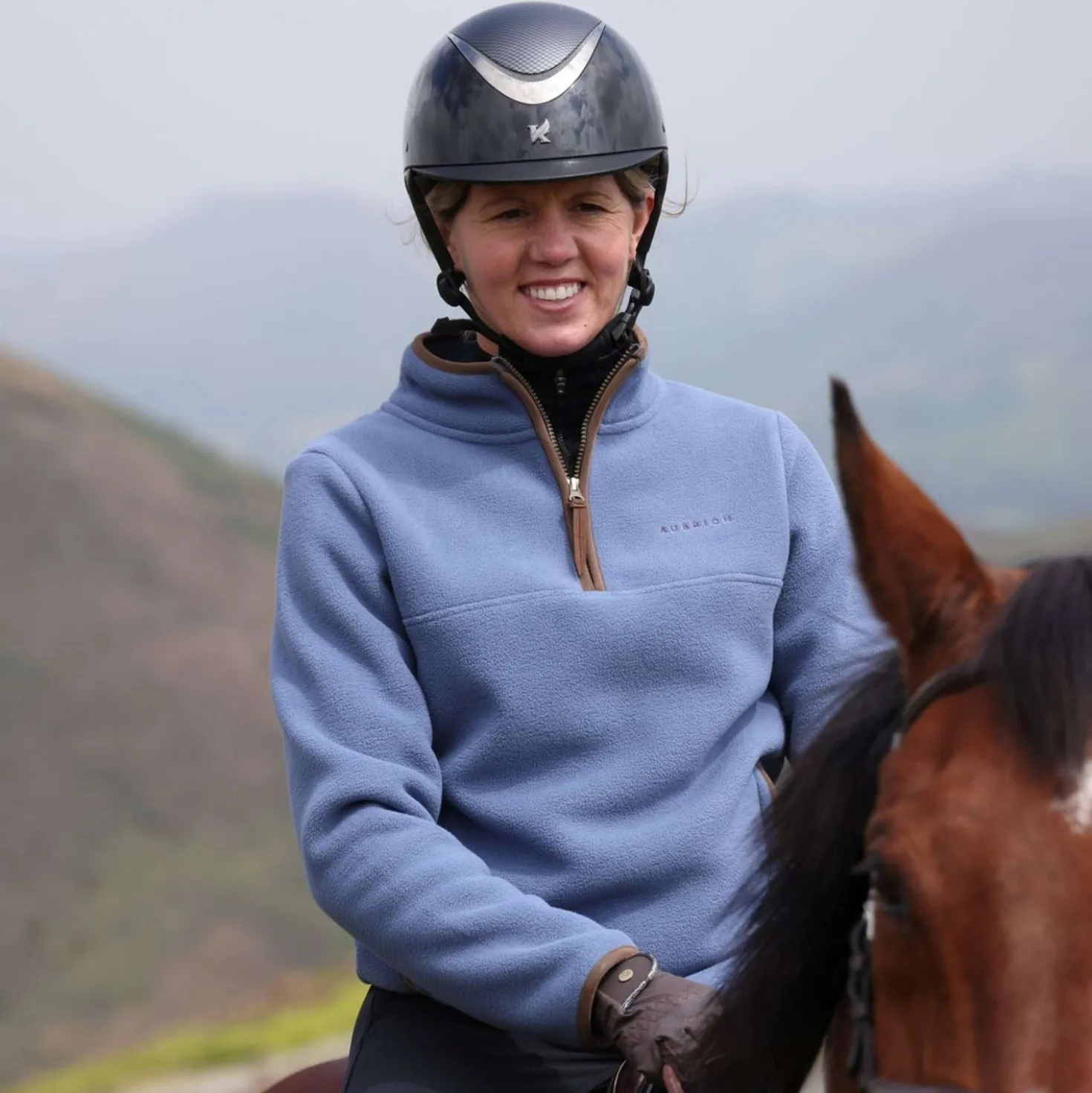Aubrion by Shires Trui Original Fleece Blauw