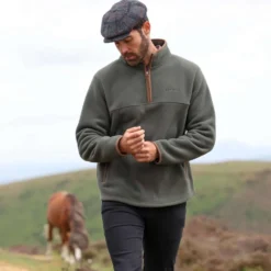 Aubrion by Shires Trui Original Fleece Heren Groen