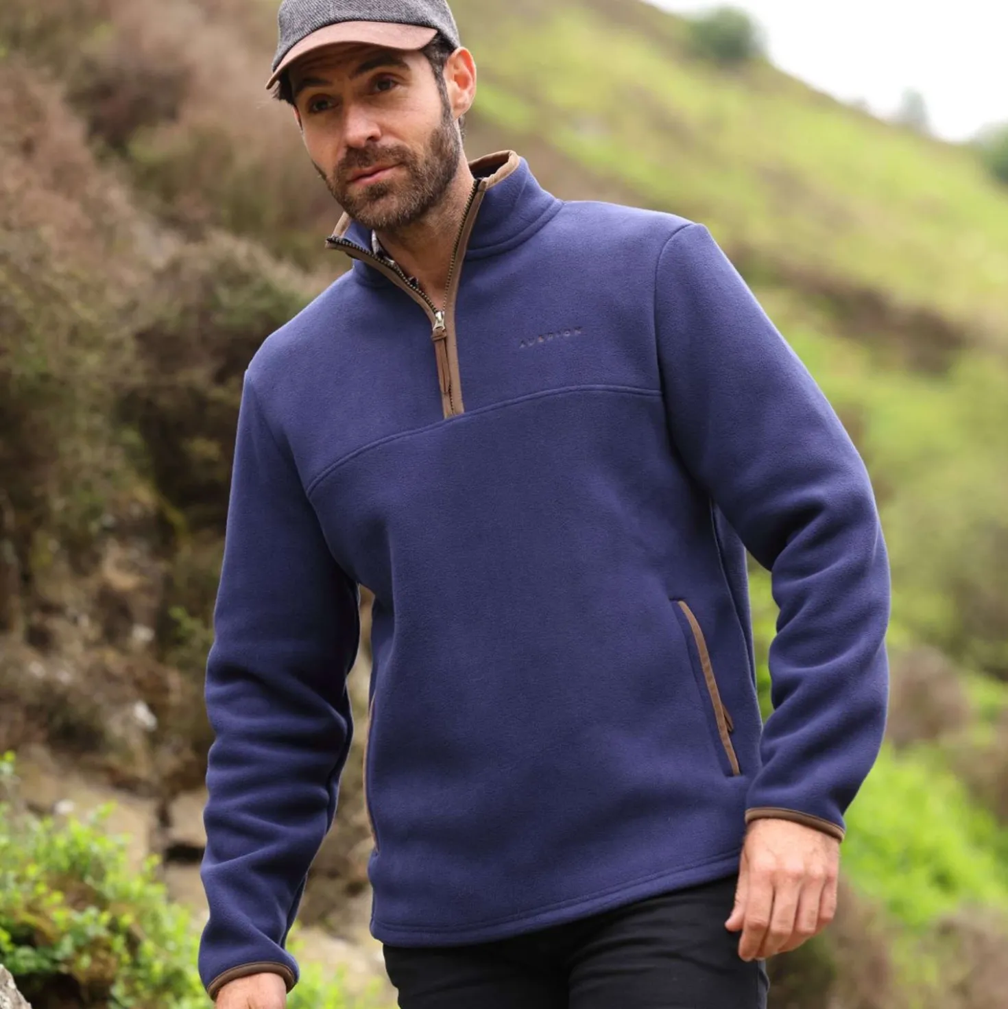 Aubrion by Shires Trui Original Fleece Heren Navy