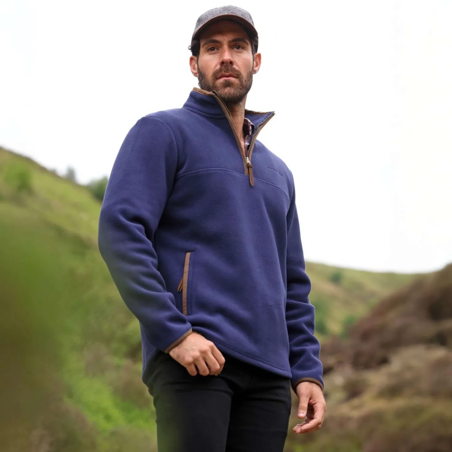 Aubrion by Shires Trui Original Fleece Heren Navy