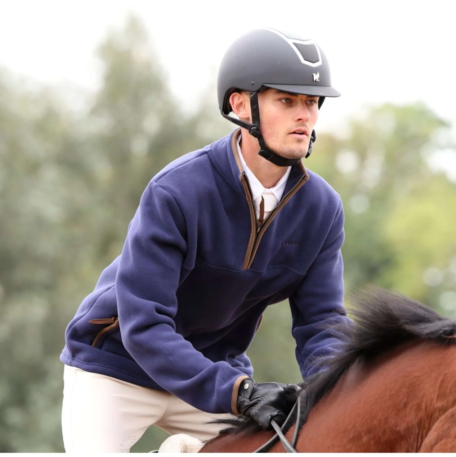 Aubrion by Shires Trui Original Fleece Heren Navy