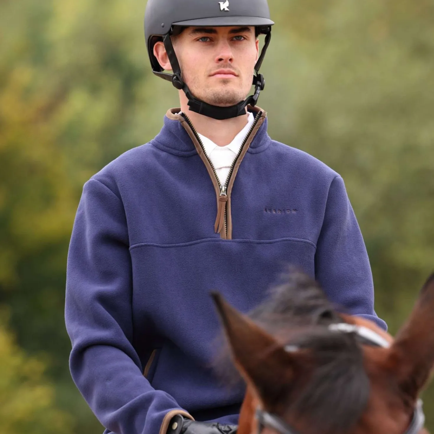 Aubrion by Shires Trui Original Fleece Heren Navy