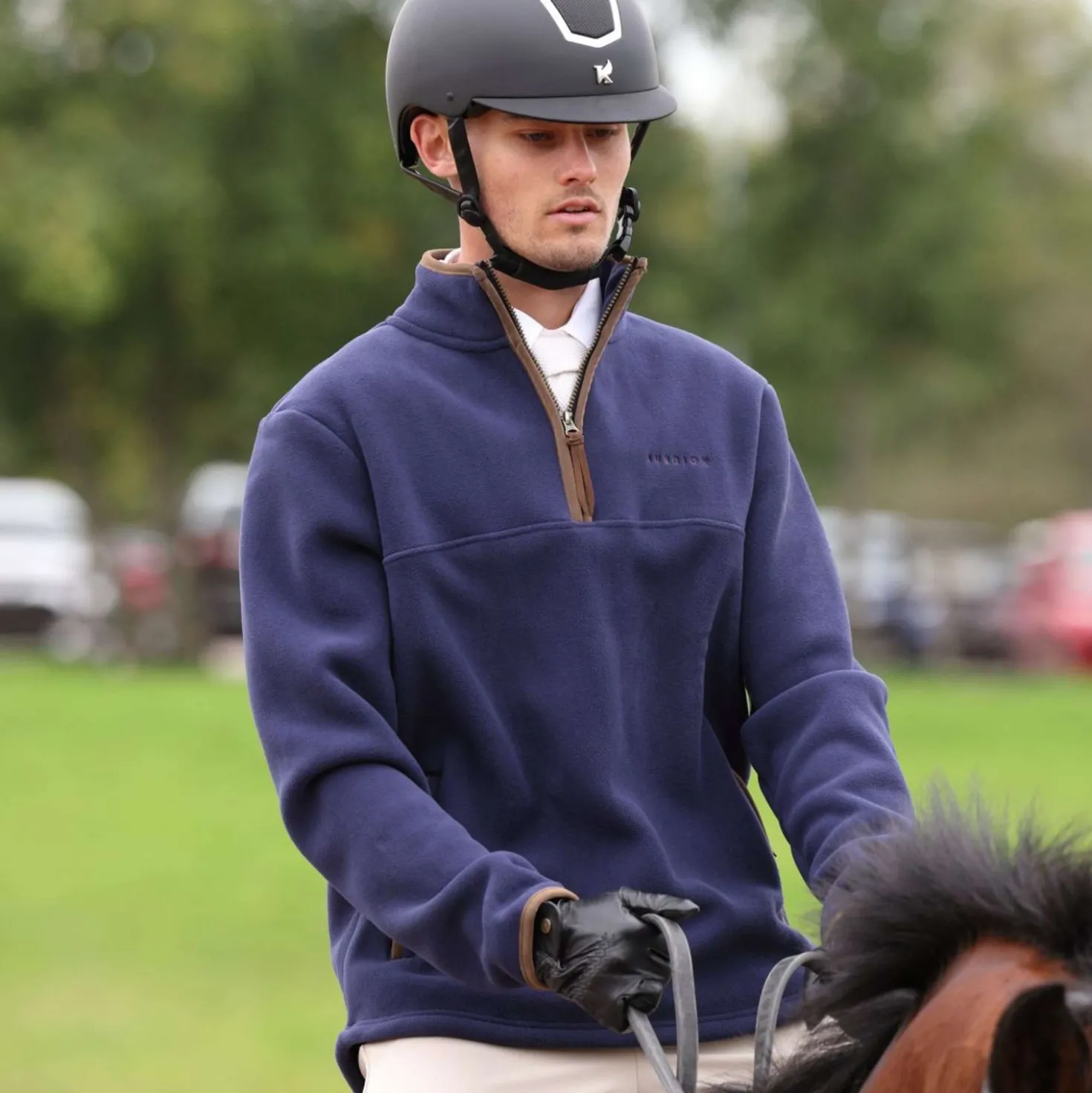 Aubrion by Shires Trui Original Fleece Heren Navy