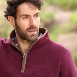 Aubrion by Shires Trui Original Fleece Heren Maroon