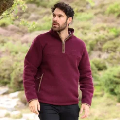 Aubrion by Shires Trui Original Fleece Heren Maroon