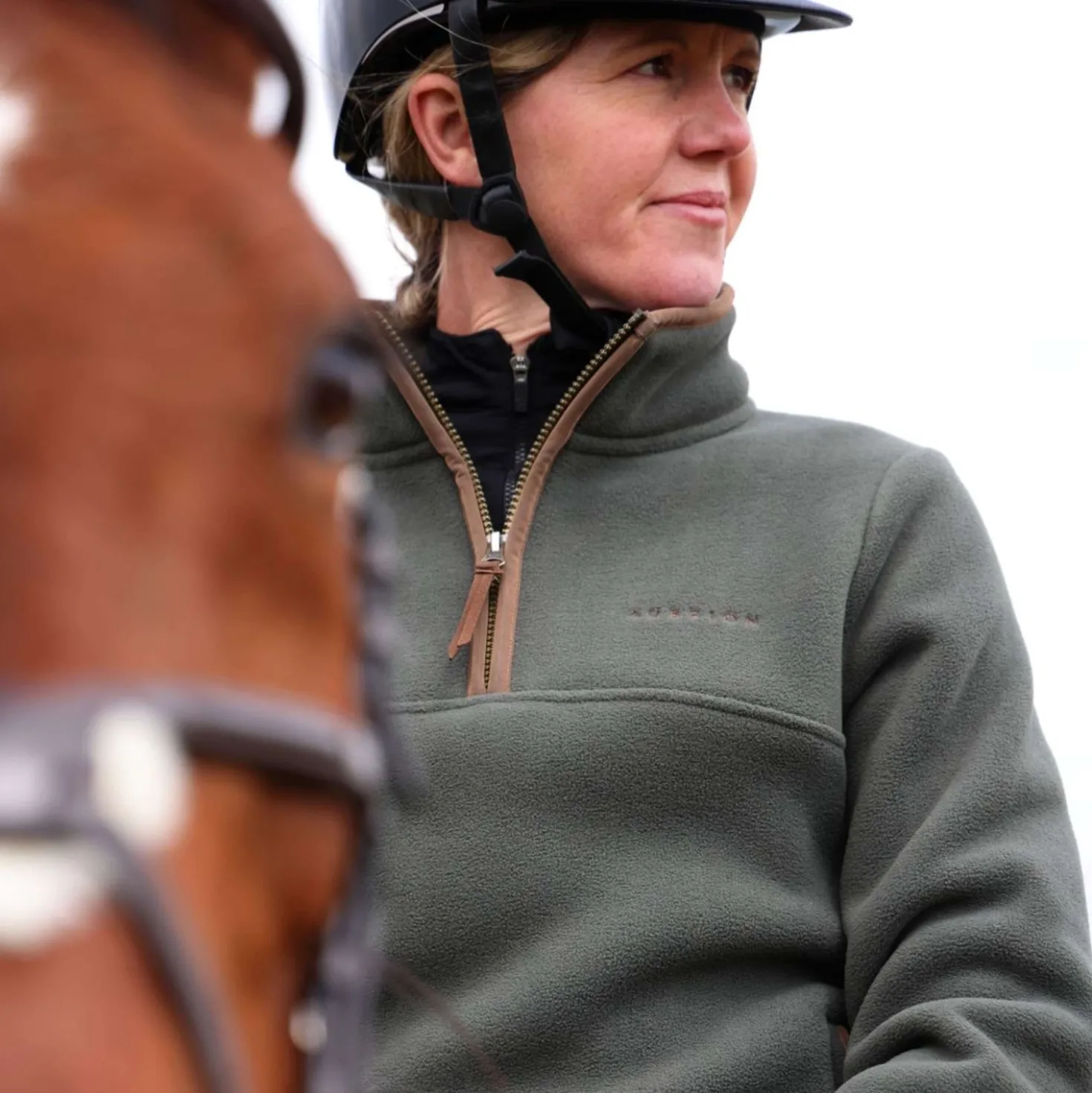 Aubrion by Shires Trui Original Fleece Groen