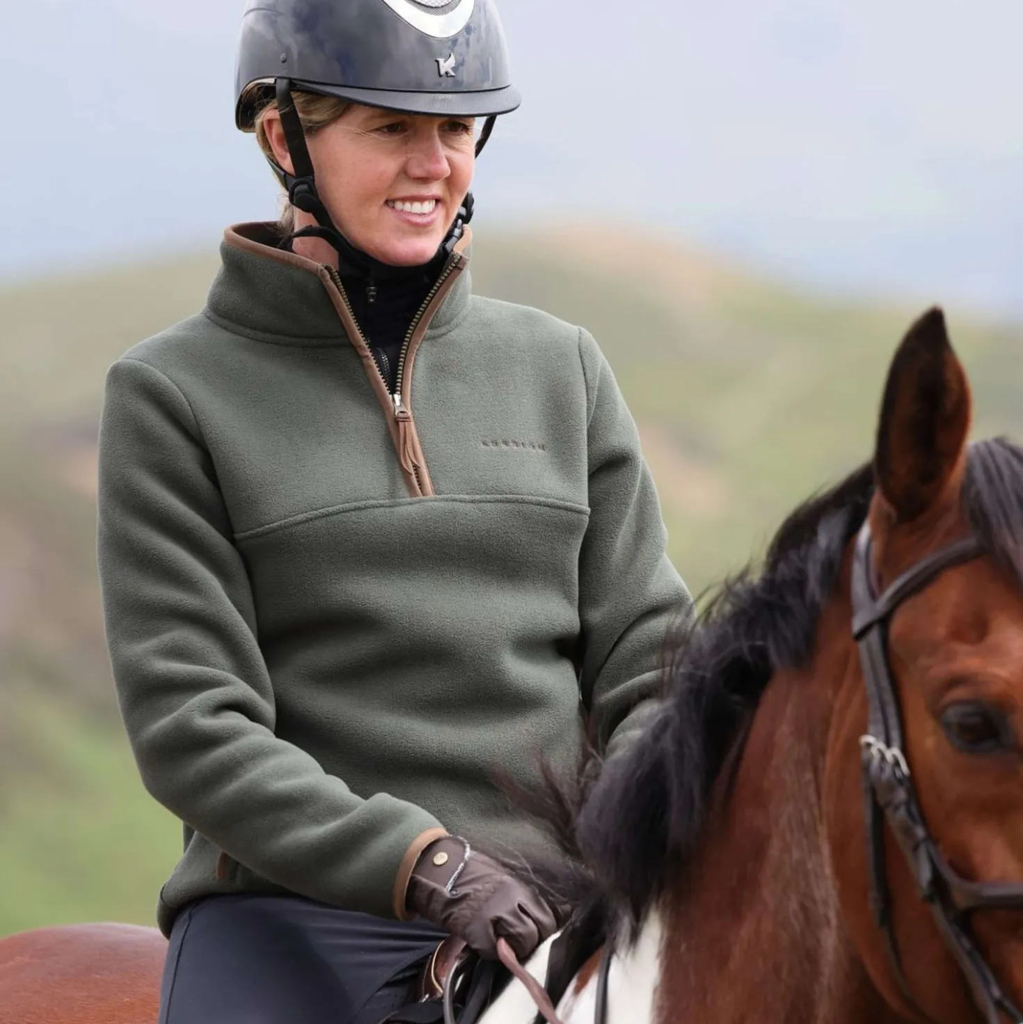 Aubrion by Shires Trui Original Fleece Groen