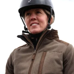 Aubrion by Shires Vest Heritage Fleece Donker Olijf