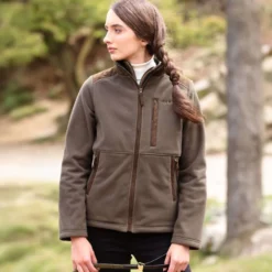 Aubrion by Shires Vest Heritage Fleece Donker Olijf