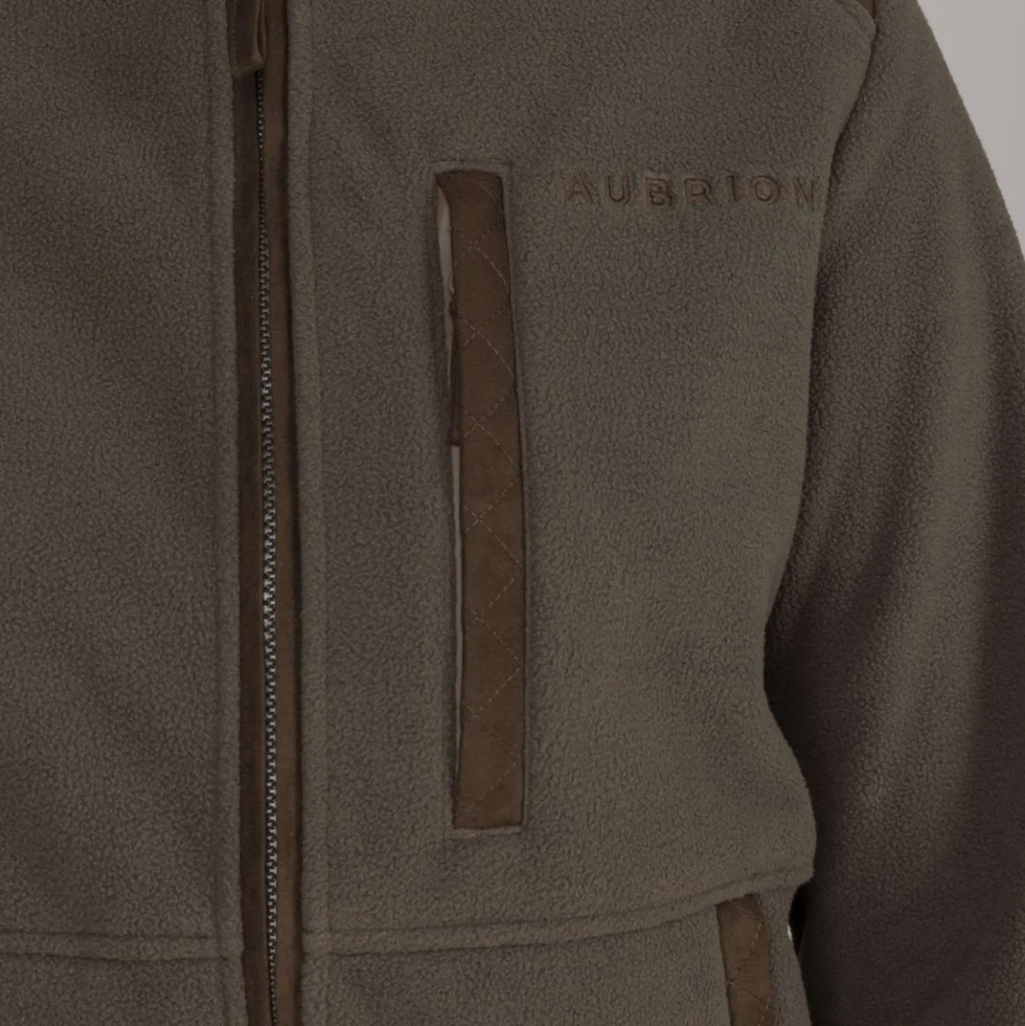 Aubrion by Shires Vest Heritage Fleece Donker Olijf