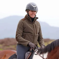 Aubrion by Shires Vest Heritage Fleece Donker Olijf