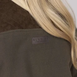 Aubrion by Shires Vest Heritage Fleece Donker Olijf