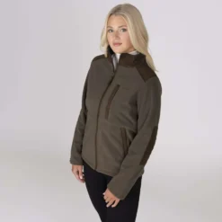 Aubrion by Shires Vest Heritage Fleece Donker Olijf