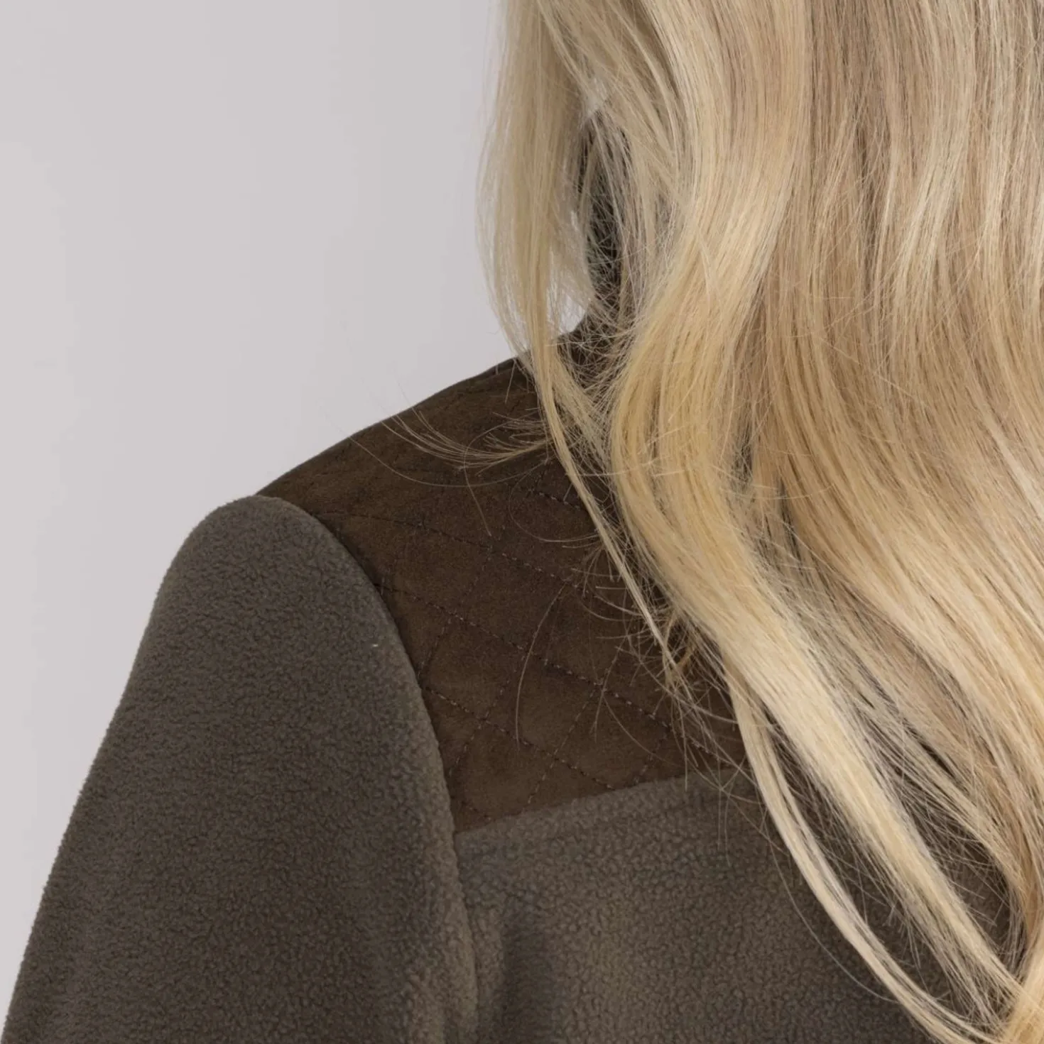 Aubrion by Shires Vest Heritage Fleece Donker Olijf