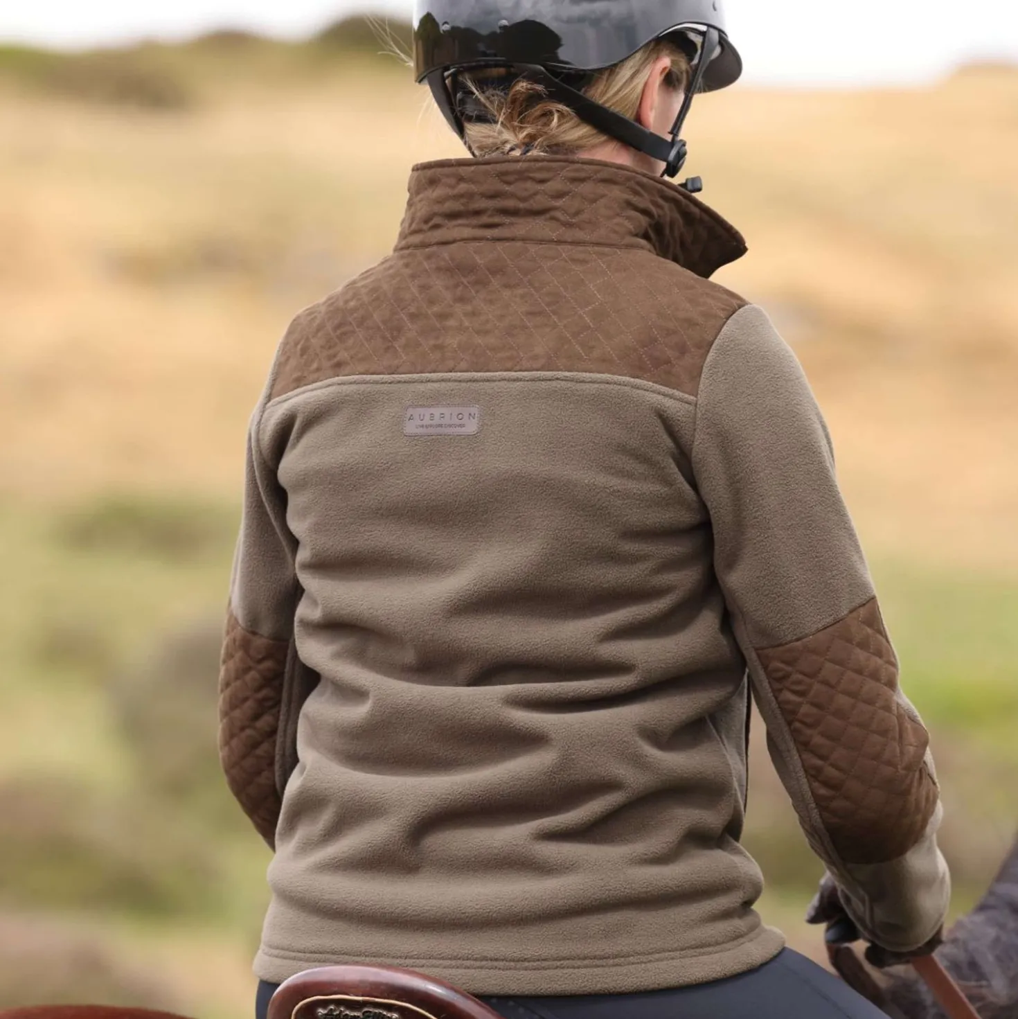 Aubrion by Shires Vest Heritage Fleece Donker Olijf