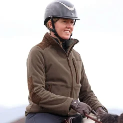 Aubrion by Shires Vest Heritage Fleece Donker Olijf